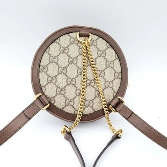 Authentic Gucci Ophidia Round Mini Crossbody Bag NEW | GG Supreme Canvas Web Bag main image 8